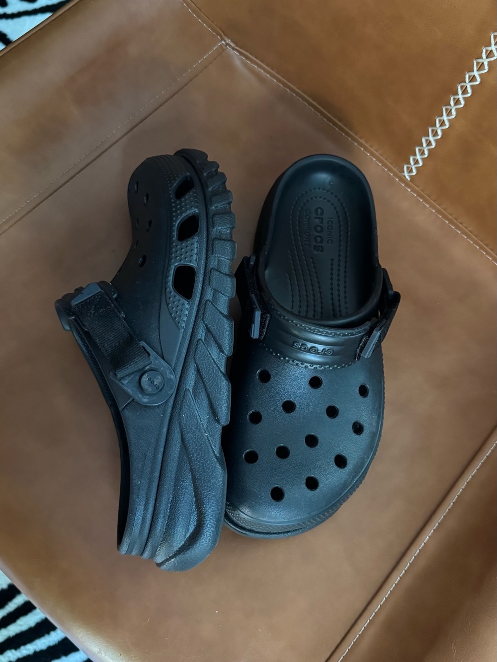 Crocs Duet Max II Clog Platform Sandals Clog Black Mens 8 Womens 10